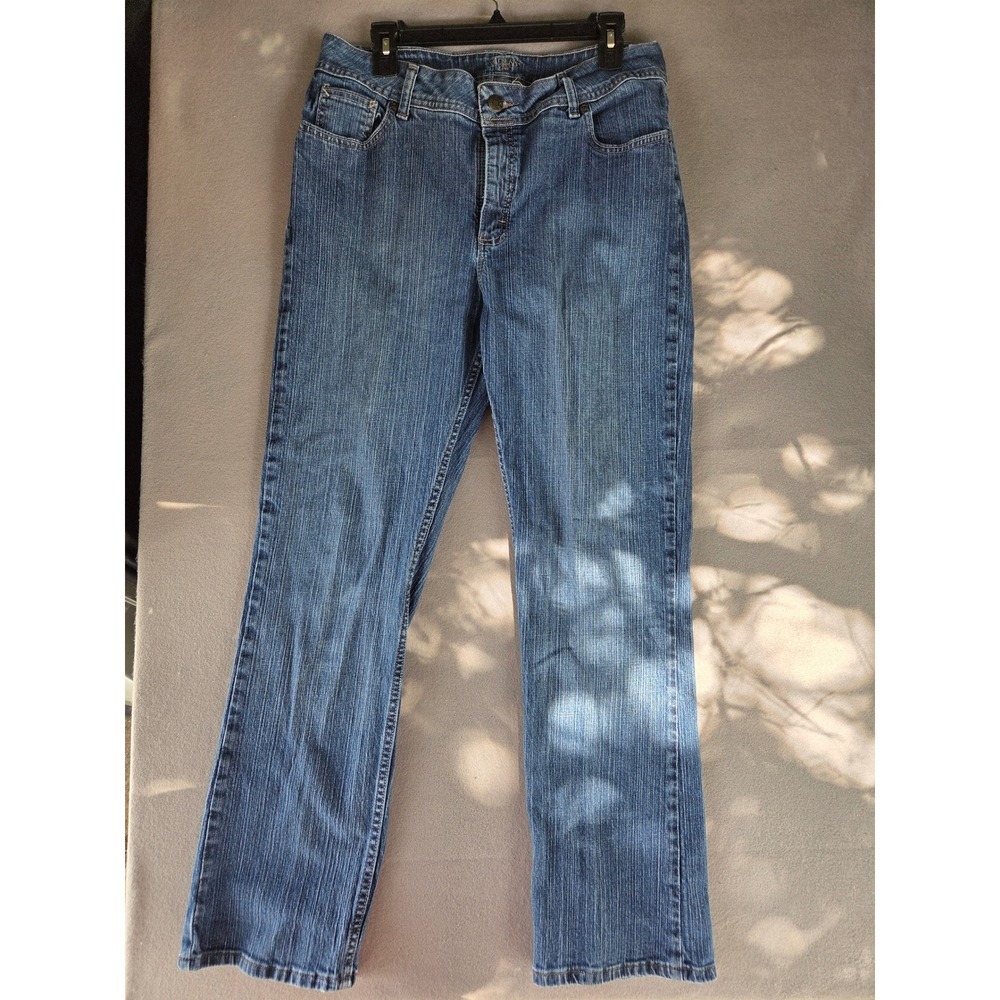 Riders by Lee Womens Straight Leg Mid Wash Denim Jeans Size 16M Blue 130G186